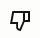 A screenshot of a thumbs down icon which indicates that the user did not find the content helpful