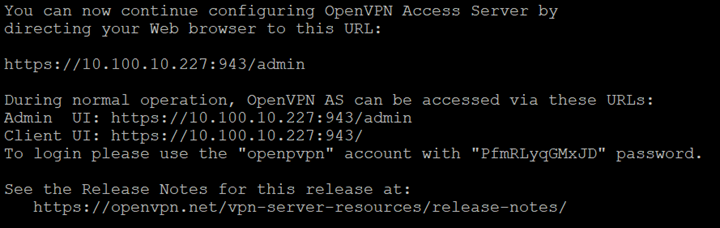 SSH OpenVPN server