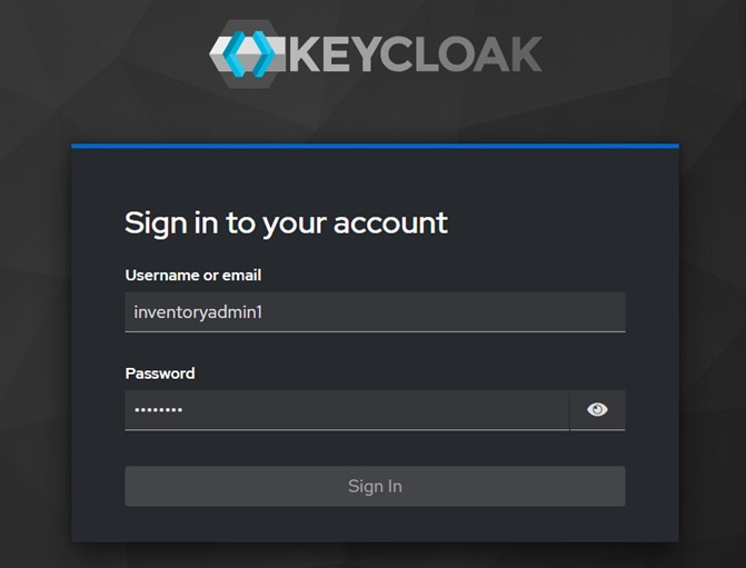Keycloak Login form