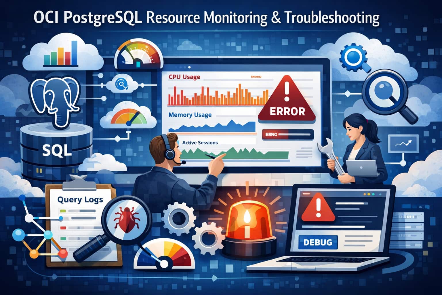 OCI PostgreSQL Resource Monitoring & Troubleshooting: A Complete Practical Guide