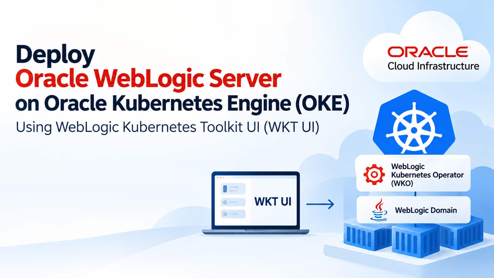 Deploying WebLogic Server on OKE with WKT UI: From Model to Running Domain