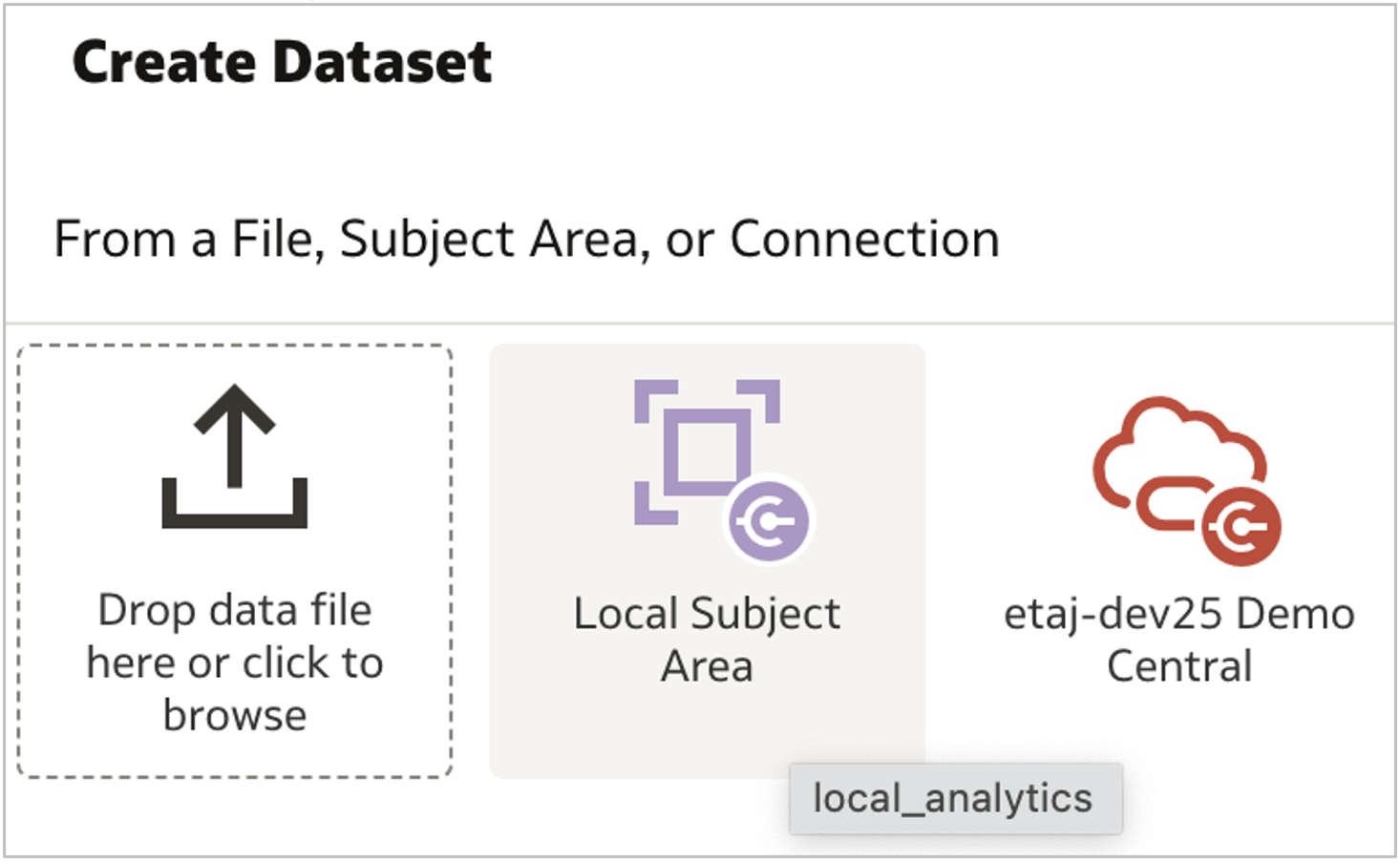 Select Local Subject Area