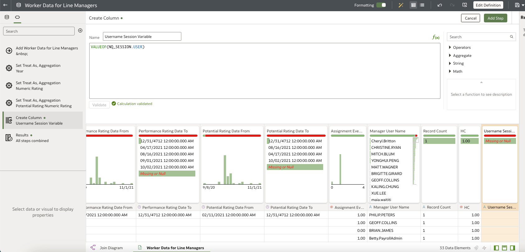 Add Session Variable Column