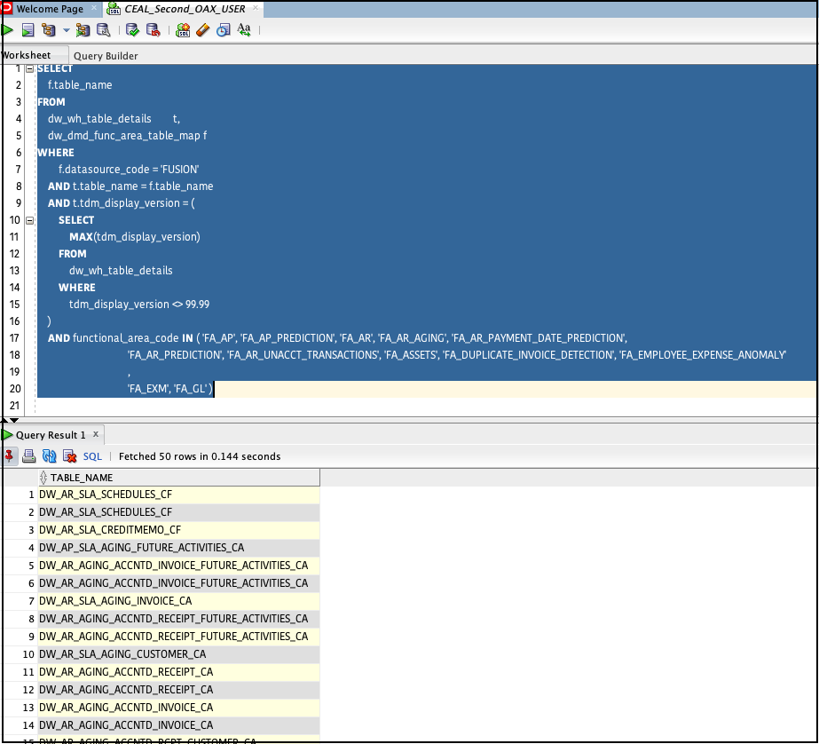 Query formed validation 