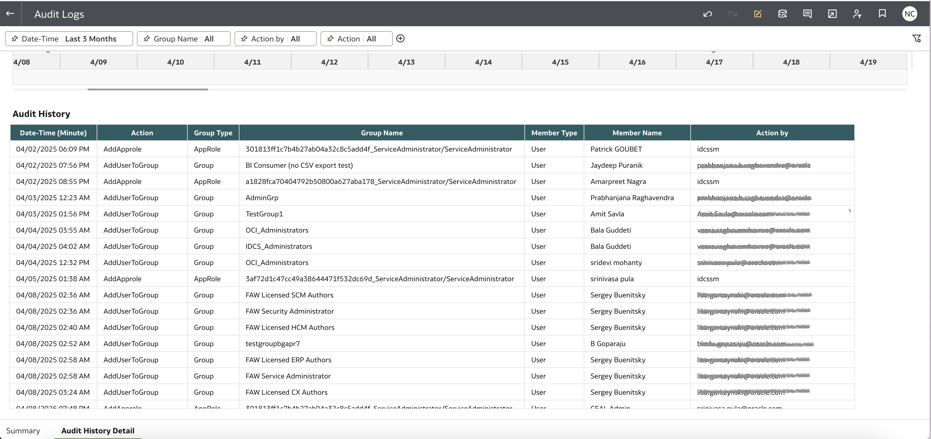 Audit Analysis Dashboard Detail