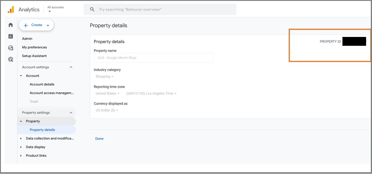 Collect the Property ID