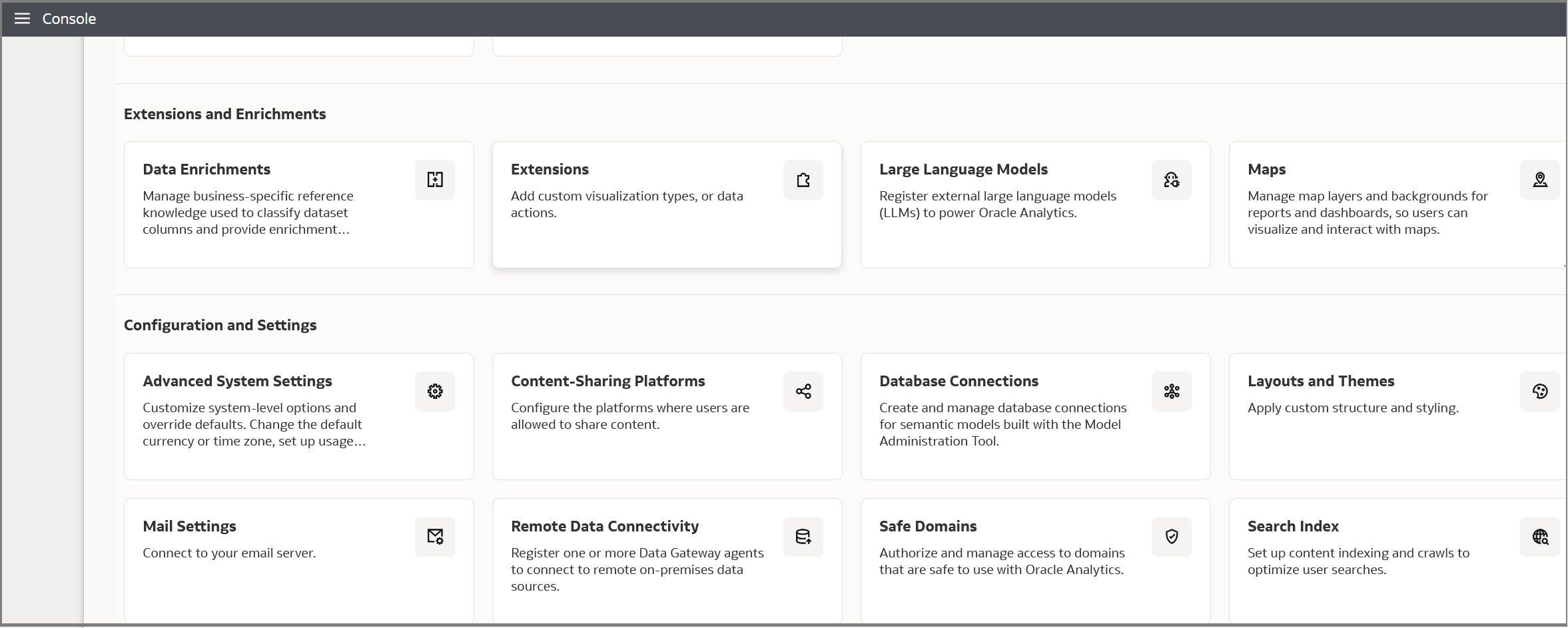 Safe Domains in the Console