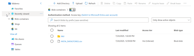 datastore folder structure