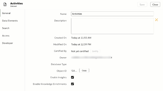 AI generated dataset descriptions