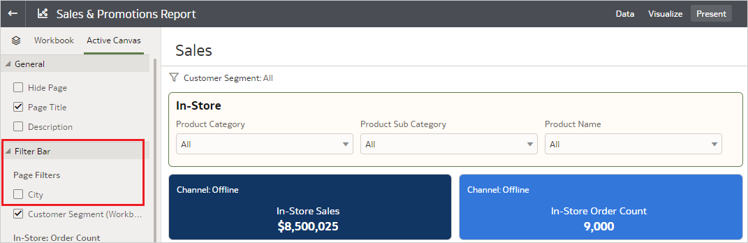 Hide Unpinned Filter
