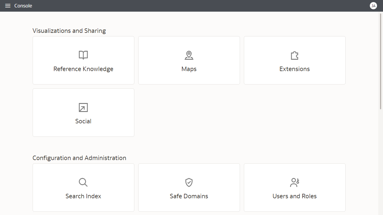 Select Maps in the Console (need BI Service Admin Role)