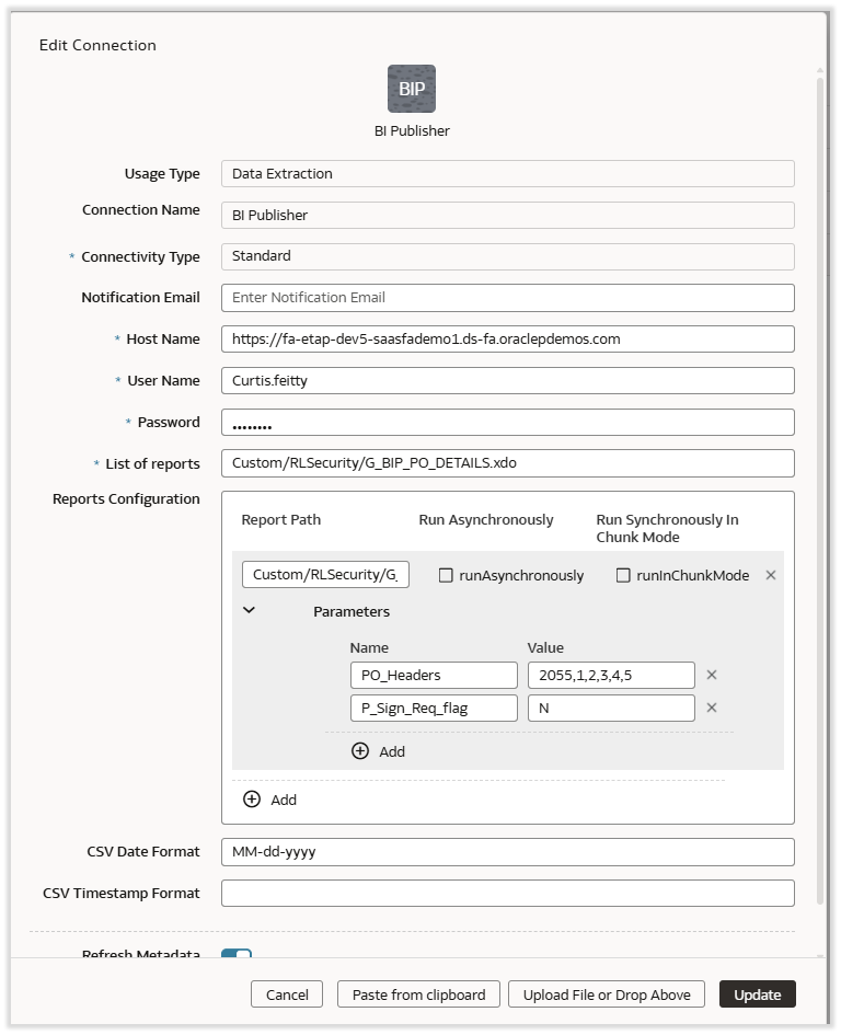 Create an Analytics Publisher connection
