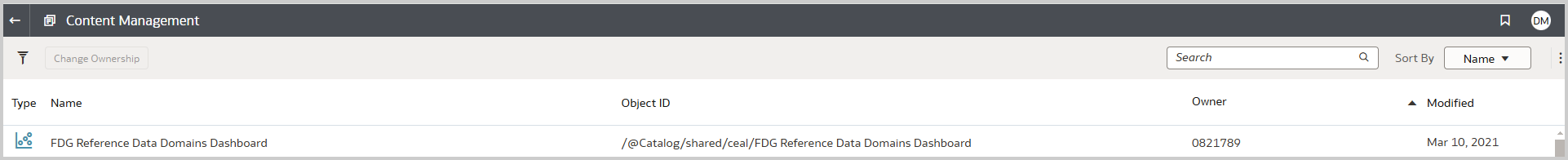 Image 2 - Content Management list