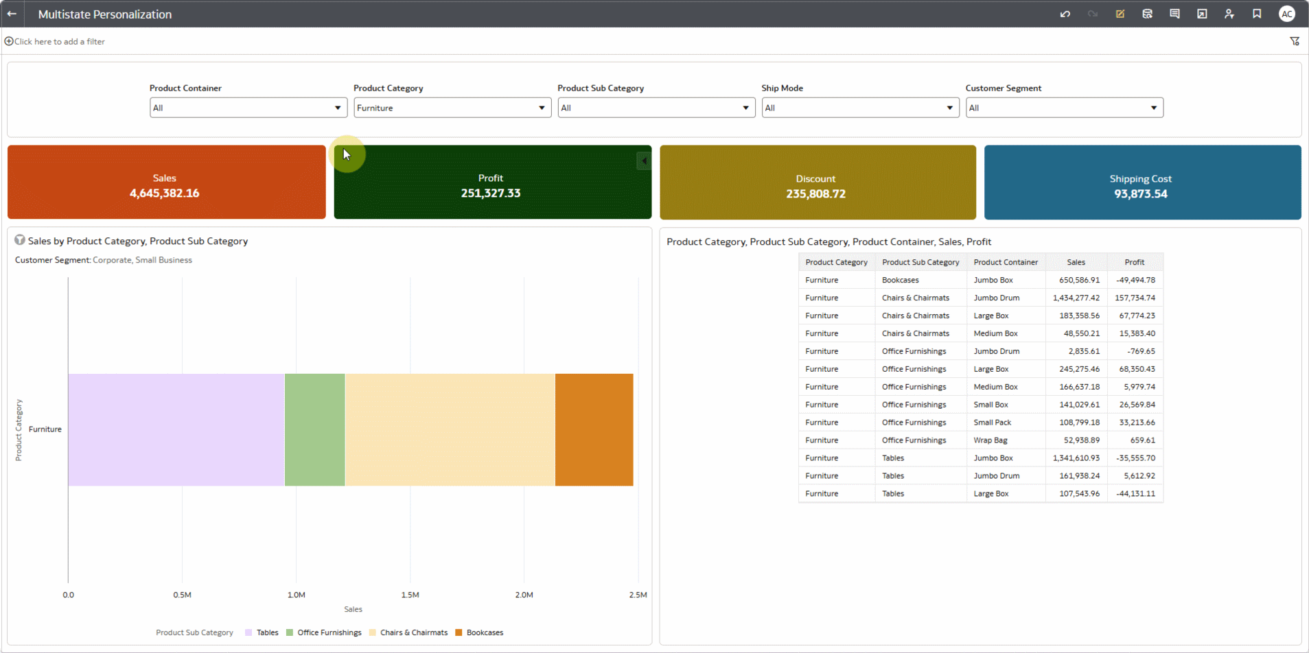 Creating custom state for workbook