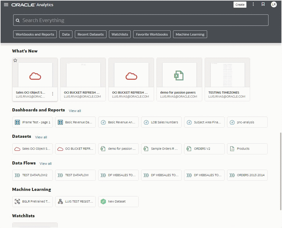 Creating a reload schedule