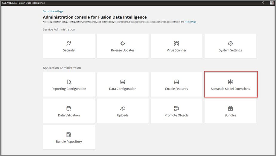Fusion Data Intelligence - Semantic Model Extensions