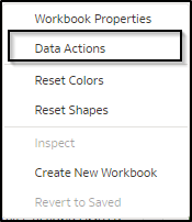 Select Data Actions
