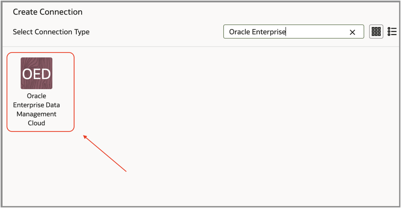 Select Oracle Enterprise Data Management Cloud