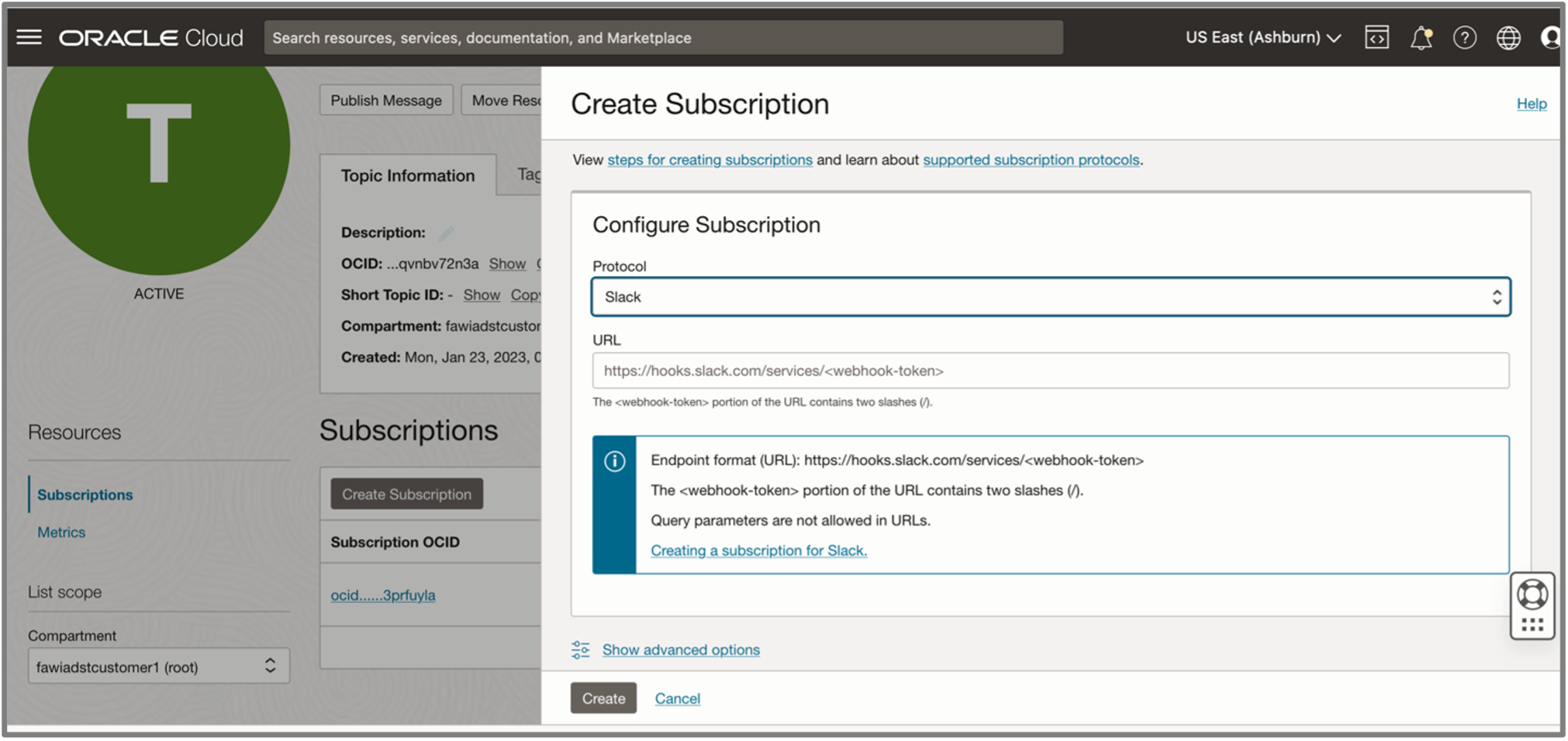 Create Subscription