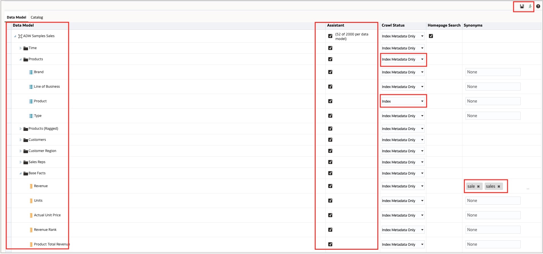 Enable Subject Area for AI Assistant