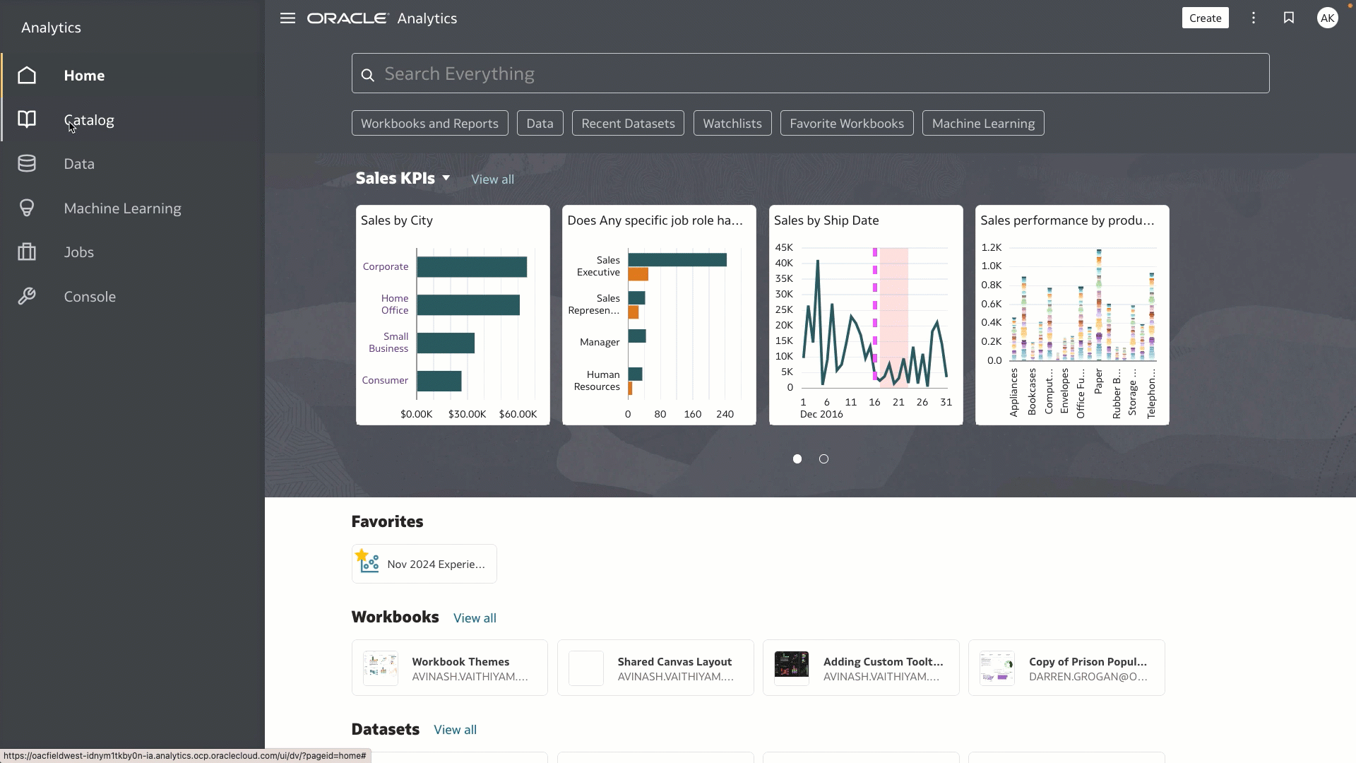 Figure 3: Streamlined Catalog experience for navigating and organizing content