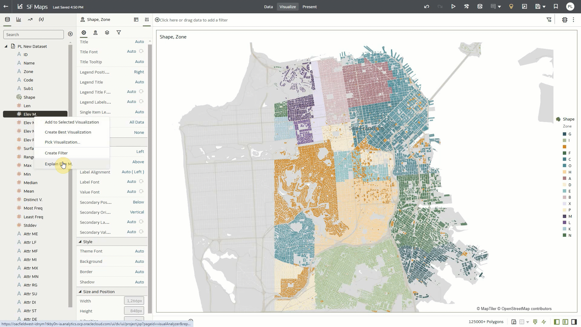 FIG 4 – Enhanced Explain creates a full profile of a column in seconds.