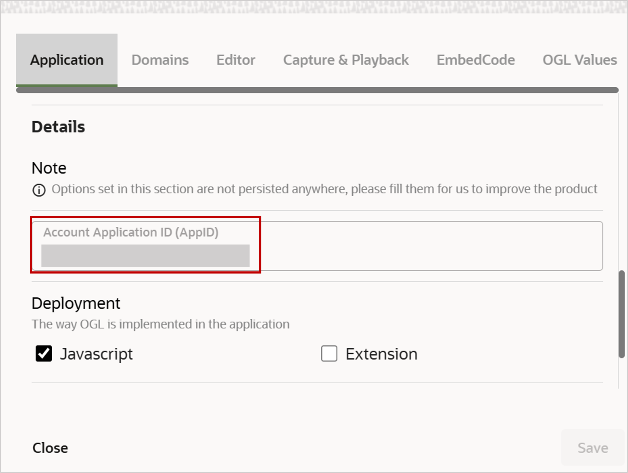 Figure 3 Generating an Account Application ID (AppID)
