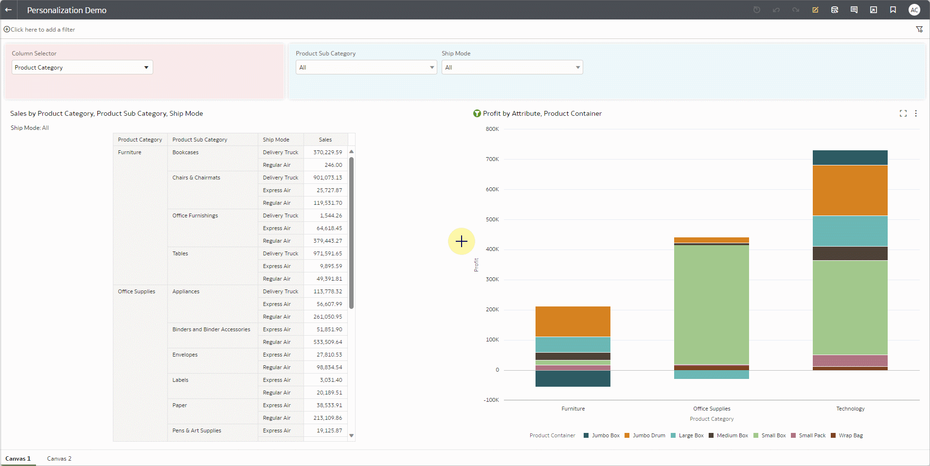 Filter Selection Persistence