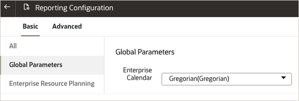 GlobalReportingParamter