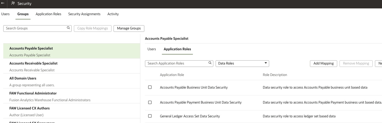 Group Application Roles
