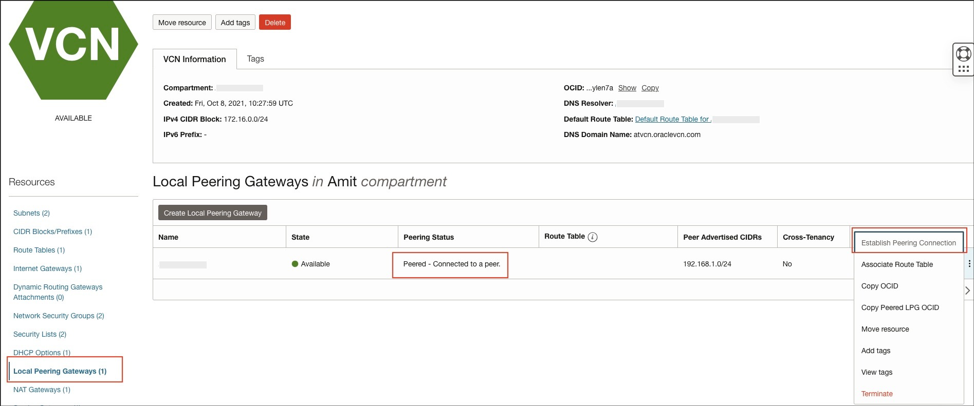 Local Peering Gateway