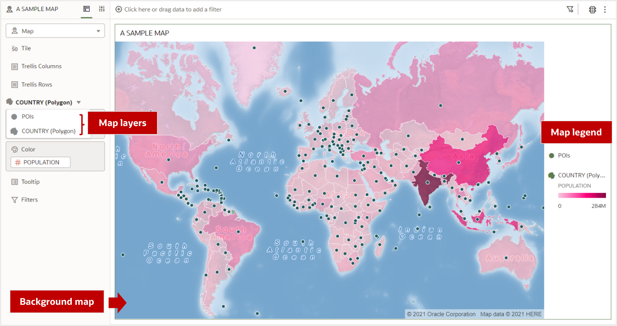 Map layer components