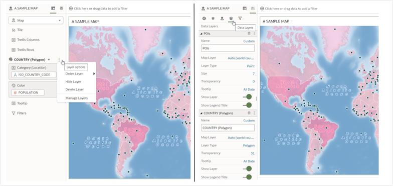 Map layer properties