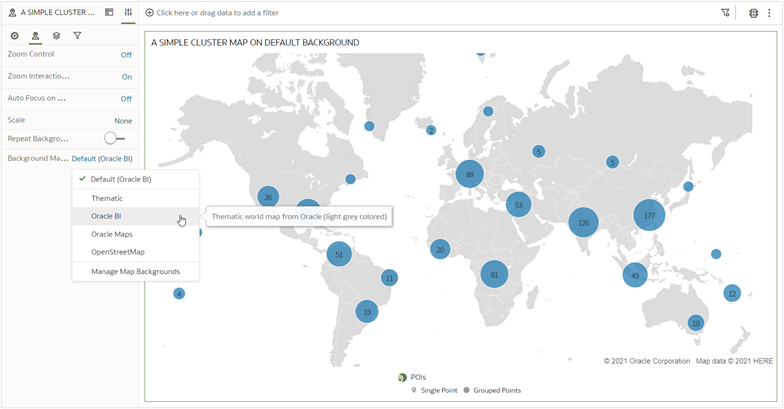 OAC thematic world map
