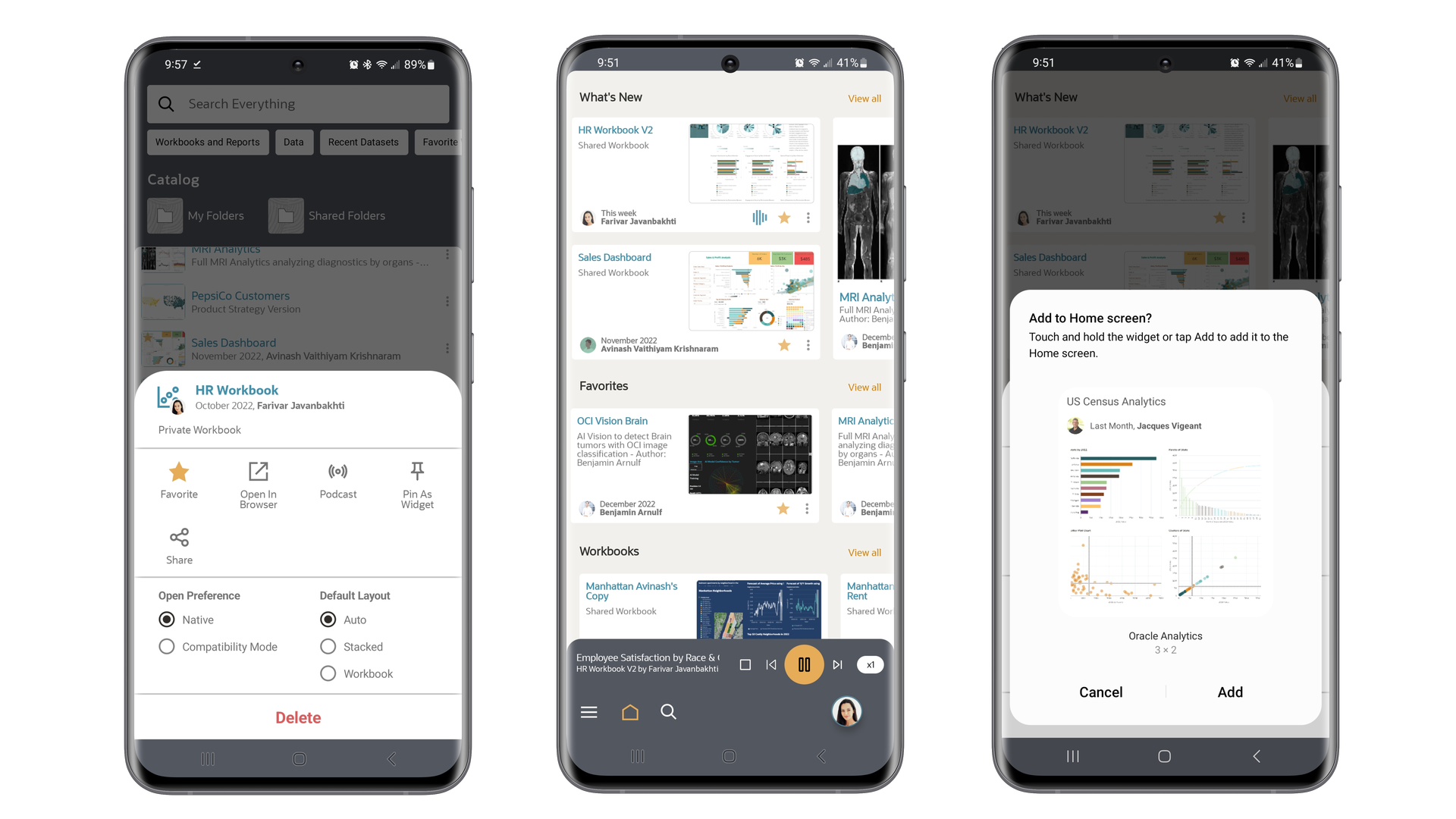 OAC Mobile App Workbooks