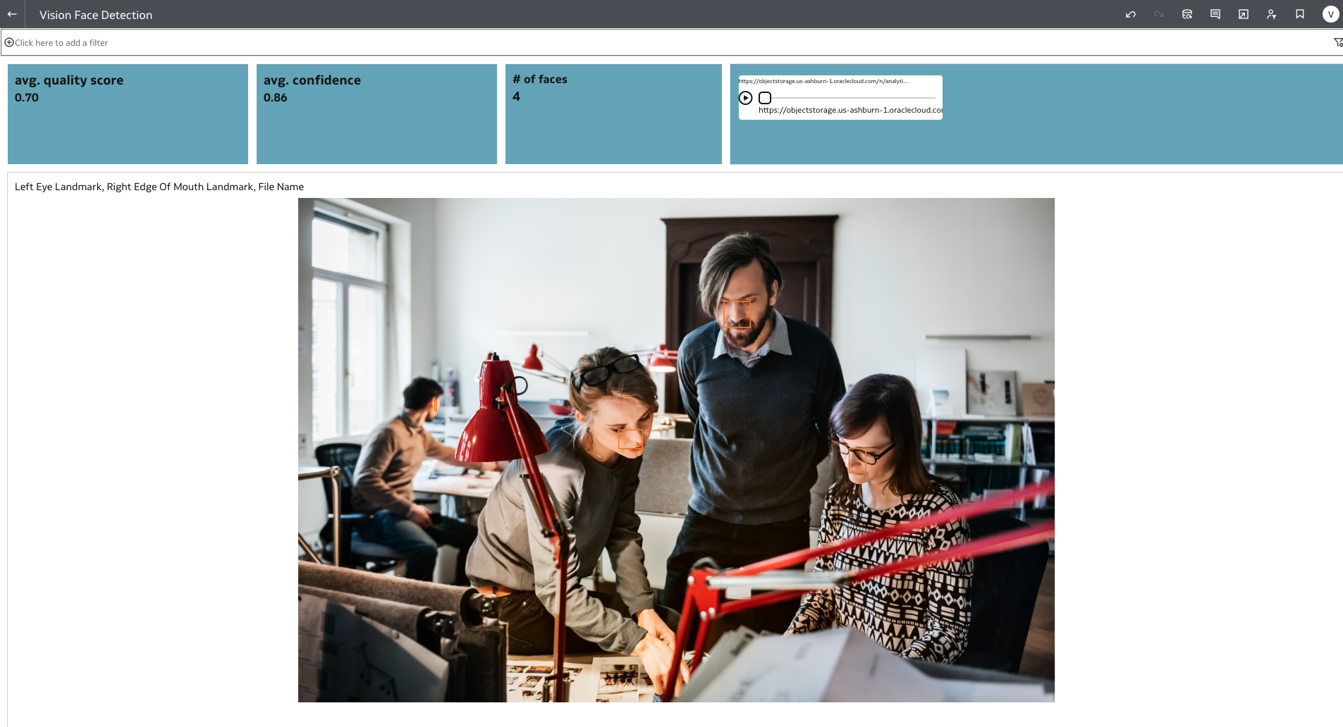 OCI Vision face detection