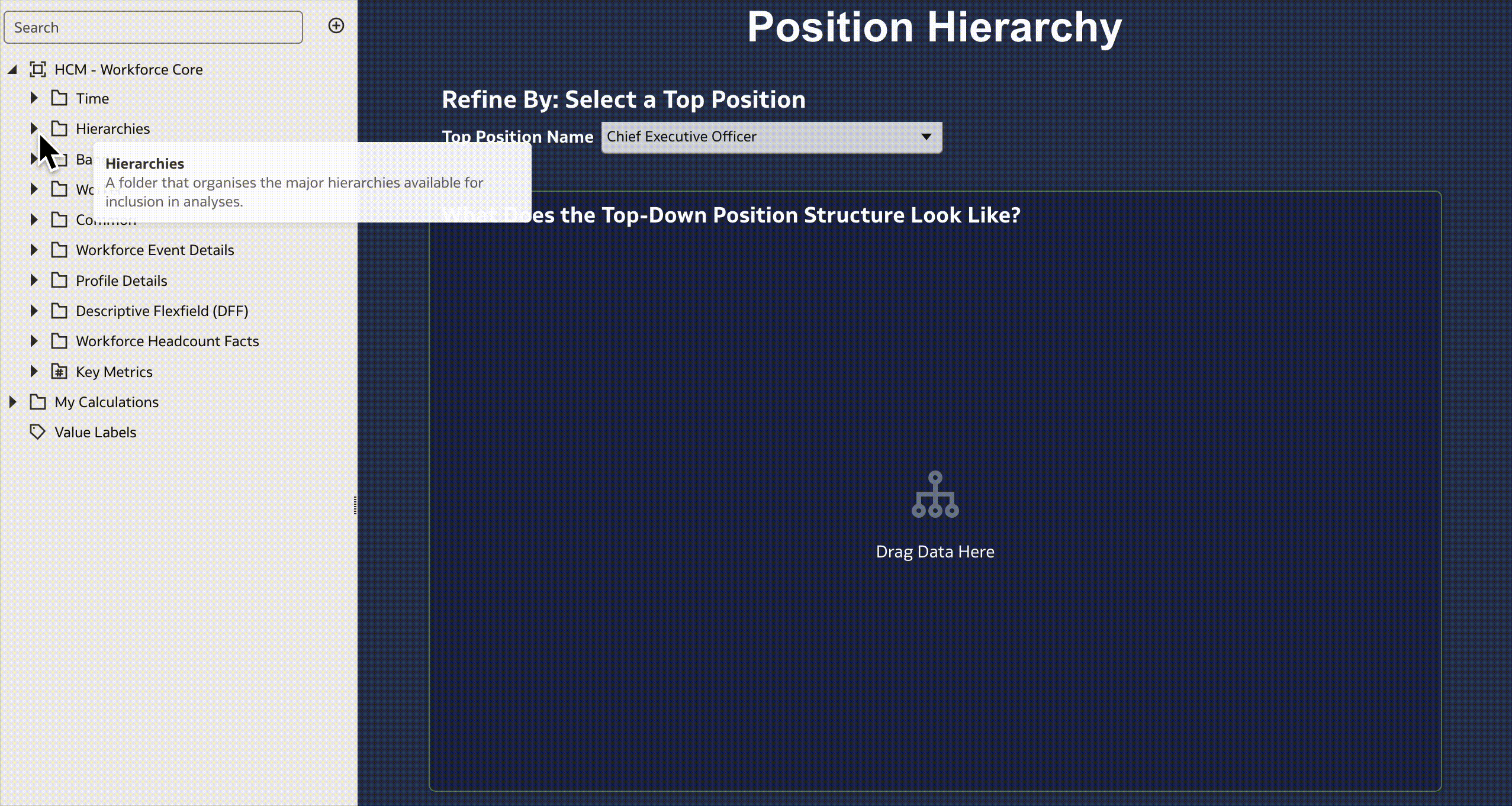 Visualize Position Hierarchy in a Tree View