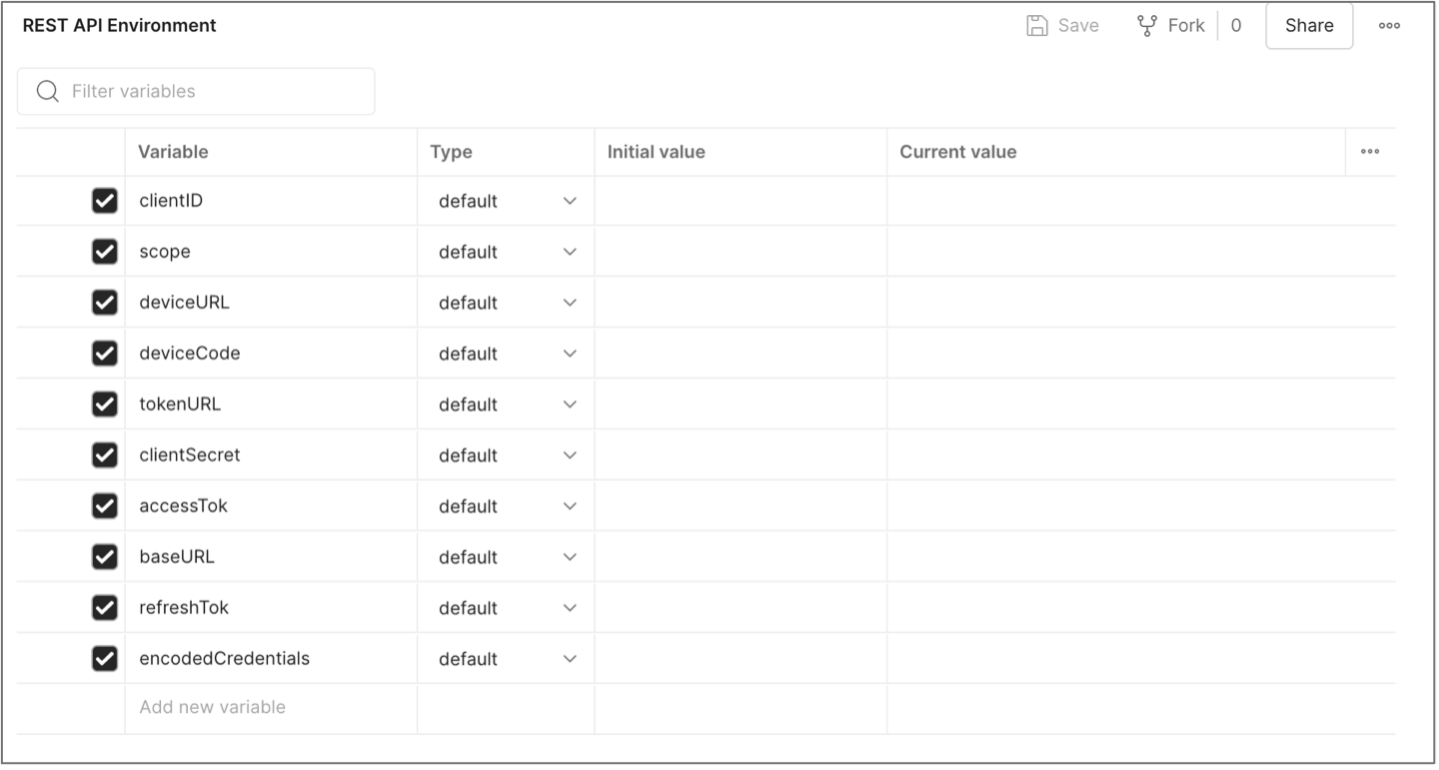 Environment Variables