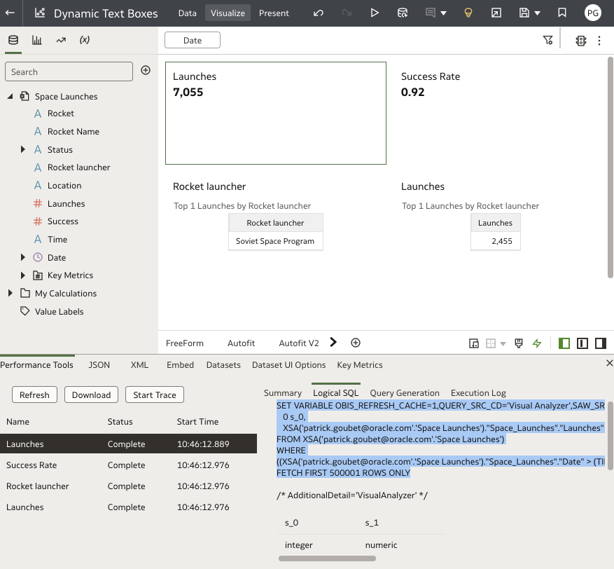 Retrieve SQL queries