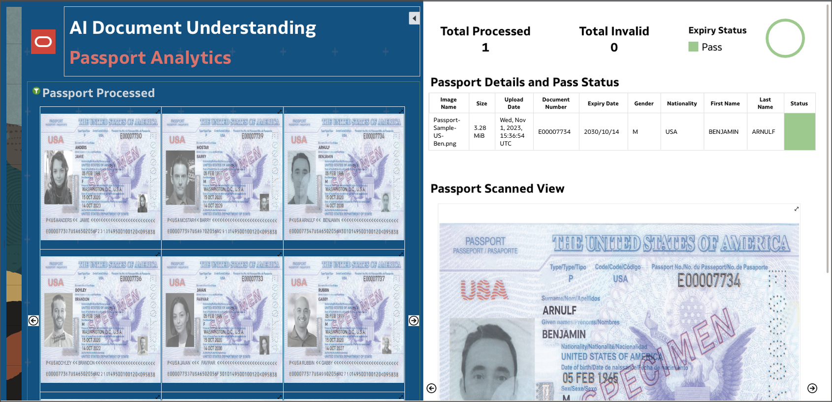 OCI Document Understanding integration