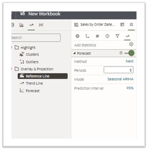 Access statistics via left pane