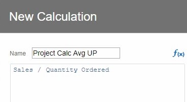 Custom Calculation