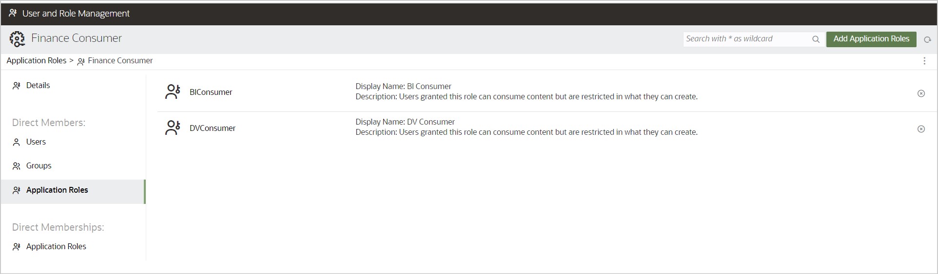 Custom Application Role