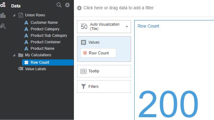 Merge-Union rows in OAC Data Flows