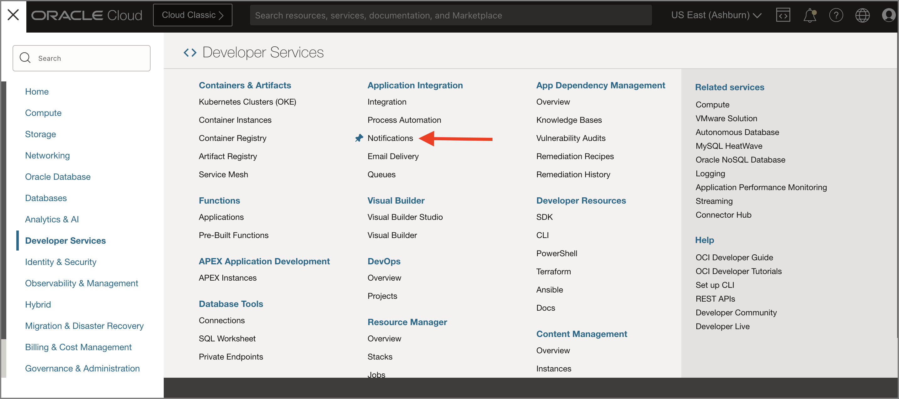 Notifications service