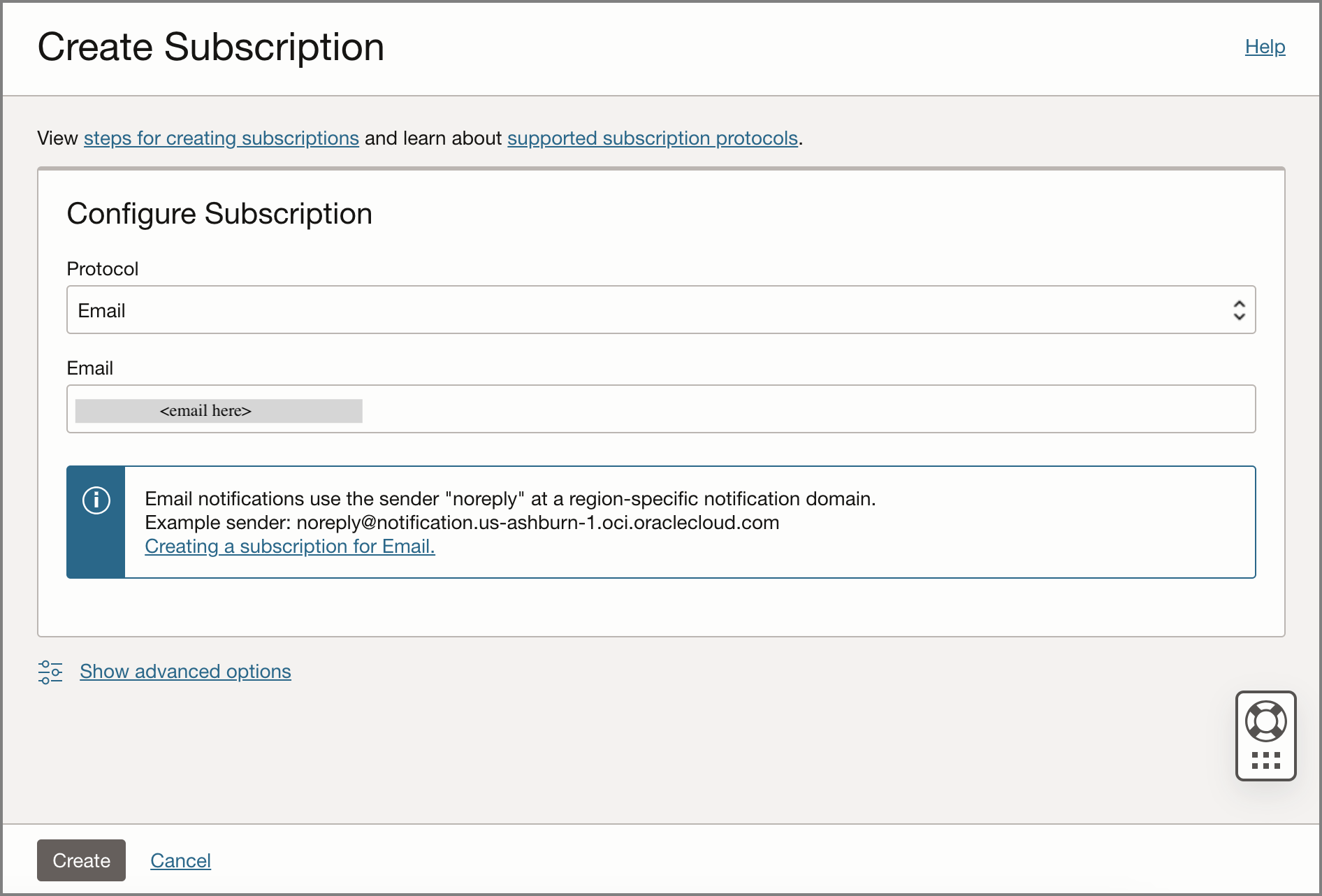 Configure subscription