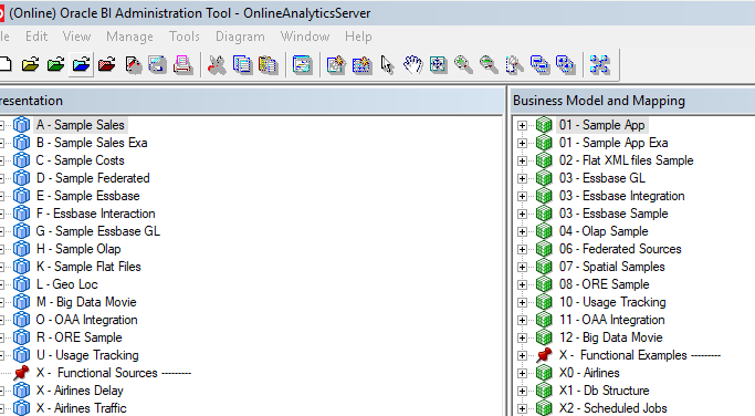 Oracle Analytics Repositories