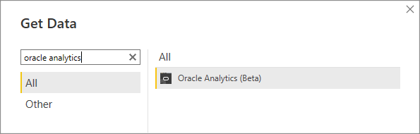 Oracle Analytics Connector
