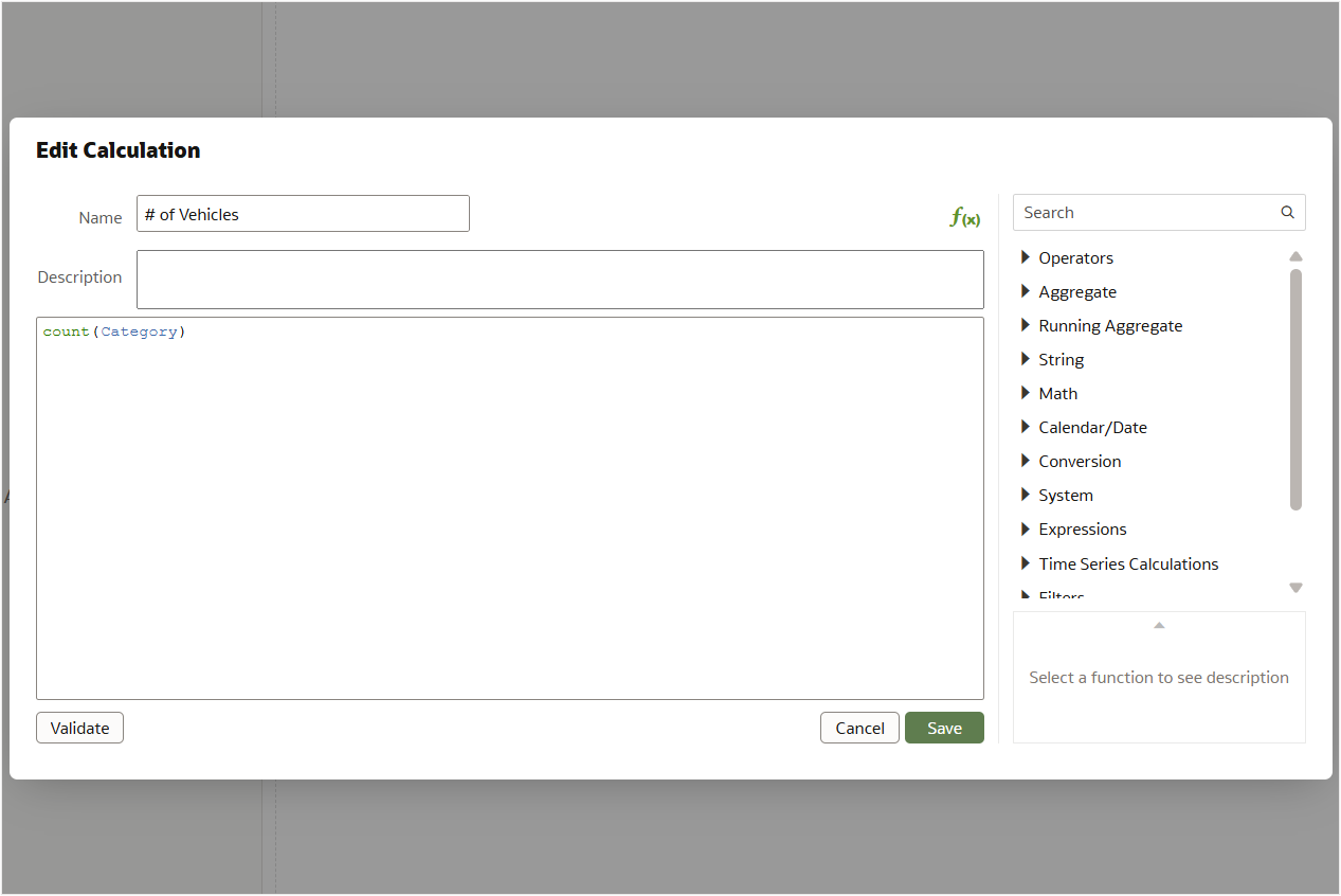 Calculation for # of Vehicles
