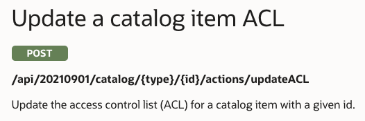 update ACL signature